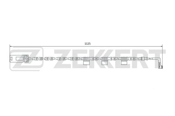 BS-8072 ZEKKERT Сигнализатор, износ тормозных колодок (фото 1)