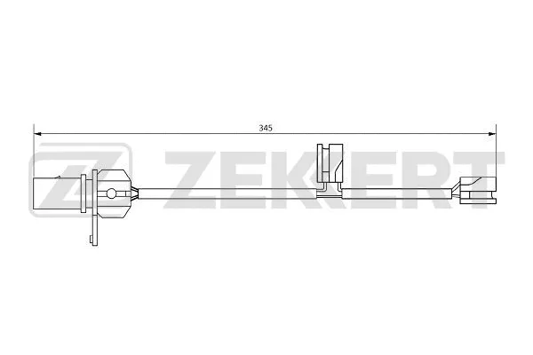 BS-8078 ZEKKERT Сигнализатор, износ тормозных колодок (фото 1)