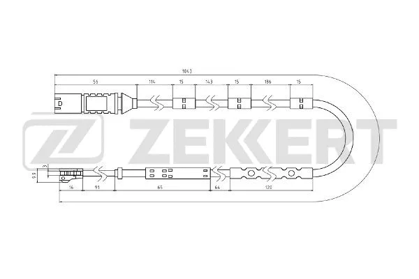BS-8083 ZEKKERT Сигнализатор, износ тормозных колодок (фото 1)