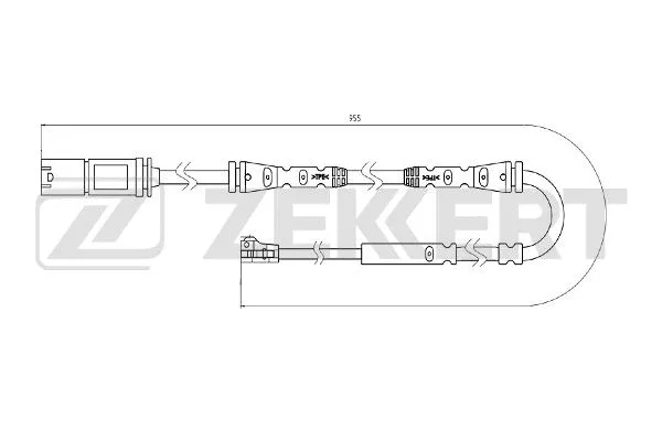 BS-8099 ZEKKERT Сигнализатор, износ тормозных колодок (фото 1)