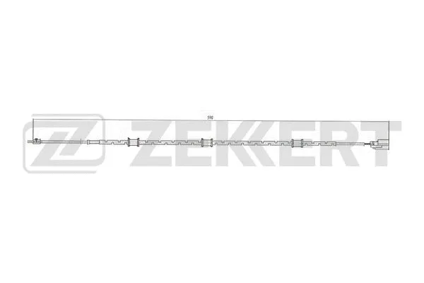 BS-8111 ZEKKERT Сигнализатор, износ тормозных колодок (фото 1)