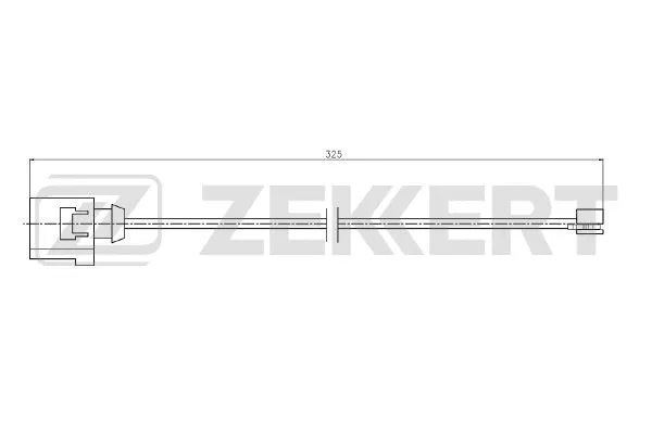 BS-8114 ZEKKERT Сигнализатор, износ тормозных колодок (фото 1)