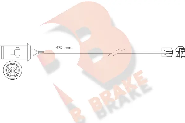 610255RB R BRAKE Сигнализатор, износ тормозных колодок (фото 1)