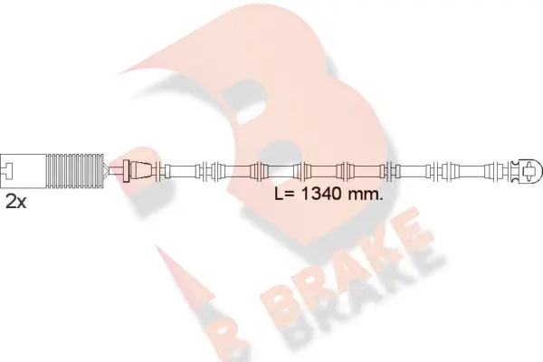 610391RB R BRAKE Сигнализатор, износ тормозных колодок (фото 1)