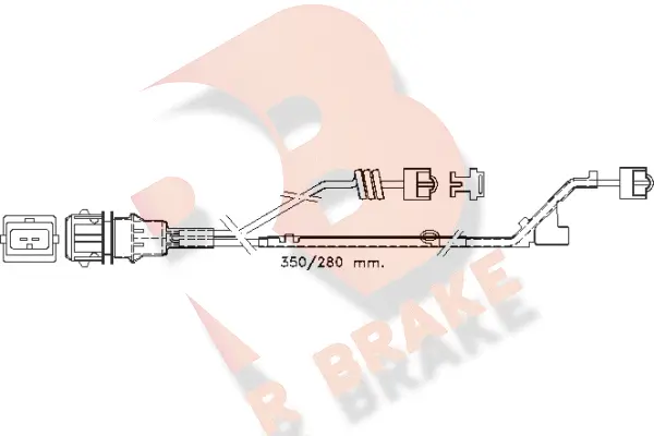 610423RB R BRAKE Сигнализатор, износ тормозных колодок (фото 1)