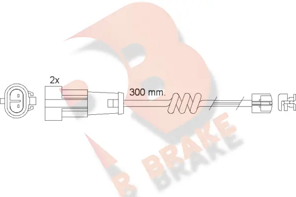 610470RB R BRAKE Сигнализатор, износ тормозных колодок (фото 1)