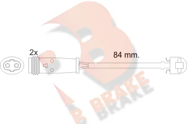 610484RB R BRAKE Сигнализатор, износ тормозных колодок (фото 1)