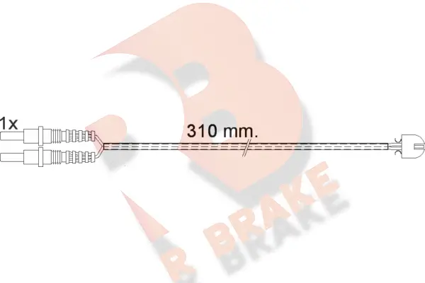 610496RB R BRAKE Сигнализатор, износ тормозных колодок (фото 1)
