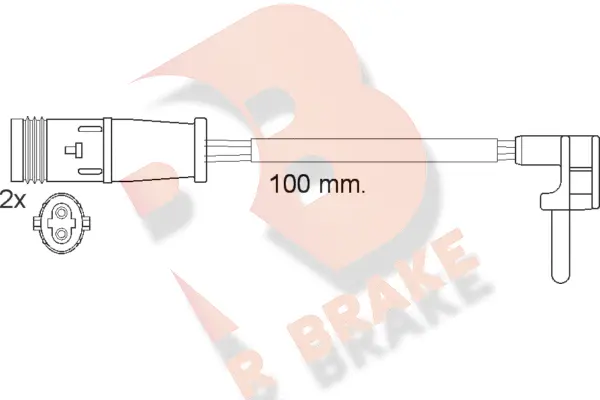 610548RB R BRAKE Сигнализатор, износ тормозных колодок (фото 1)