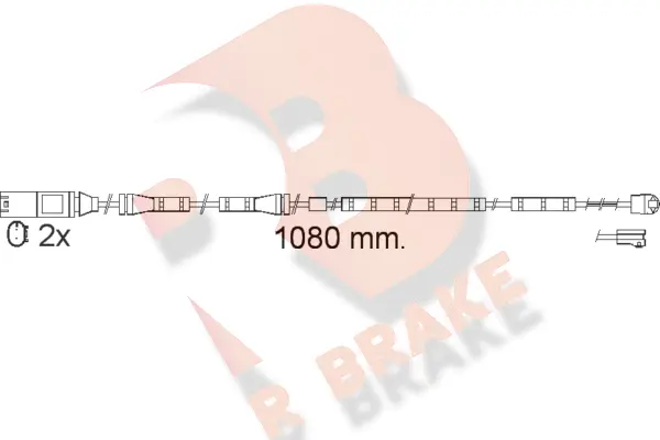 610558RB R BRAKE Сигнализатор, износ тормозных колодок (фото 1)