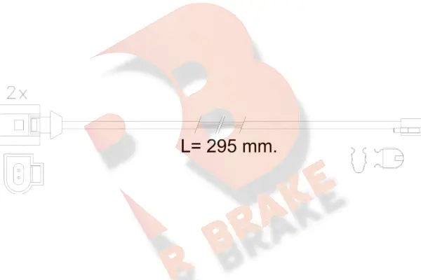 610610RB R BRAKE Сигнализатор, износ тормозных колодок (фото 1)