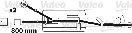 882327 VALEO Указатель износа, накладка тормозной колодки (фото 1)