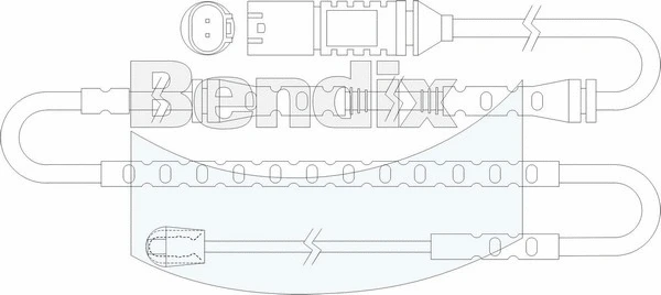 BWS1089 BENDIX Датчик, износ тормозных колодок (фото 1)