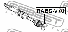 RABS-V70 FEBEST Зубчатый диск импульсного датчика, противобл. устр. (фото 2)