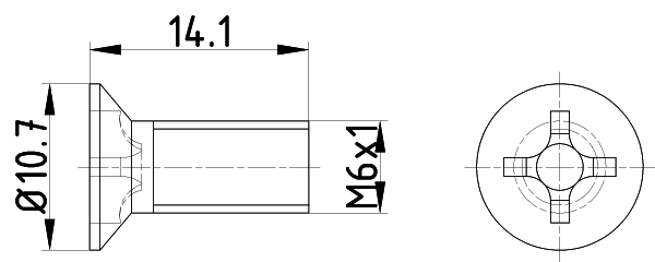 TPM0018 MINTEX Болт, диск тормозного механизма (фото 1)