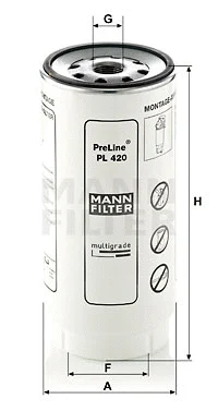 PL 420 x MANN Топливный фильтр (фото 1)