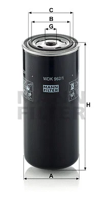 WDK 962/1 MANN Топливный фильтр (фото 1)