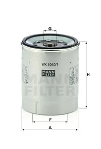 WK 1040/1 x MANN Топливный фильтр (фото 1)