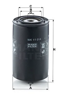 WK 11 014 MANN Топливный фильтр (фото 1)