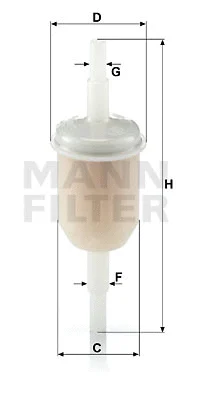 WK 31/2 (10) MANN Топливный фильтр (фото 1)