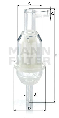 WK 31/5 (10) MANN Топливный фильтр (фото 1)