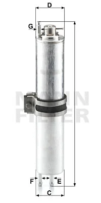 WK 532/2 MANN Топливный фильтр (фото 1)