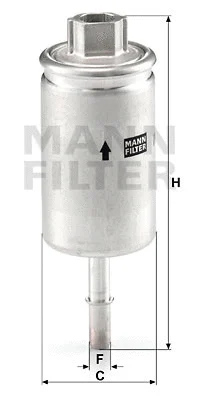 WK 57 MANN Топливный фильтр (фото 1)