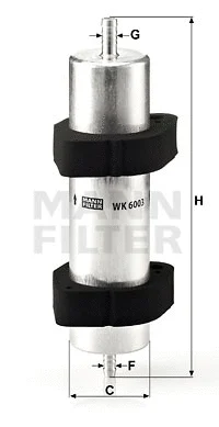 WK 6003 MANN Топливный фильтр (фото 1)