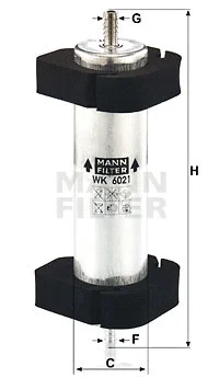 WK 6021 MANN Топливный фильтр (фото 1)