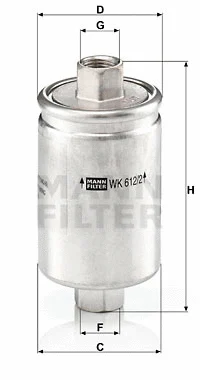 WK 612/2 MANN Топливный фильтр (фото 1)