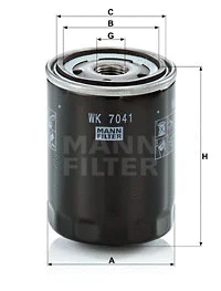 WK 7041 MANN Топливный фильтр (фото 1)