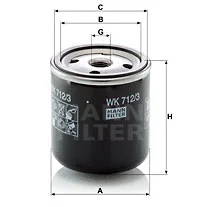 WK 712/3 MANN Топливный фильтр (фото 1)