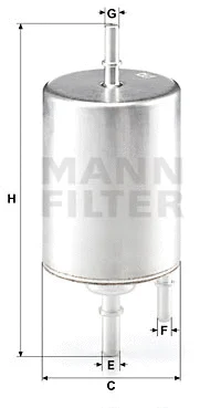 WK 720/4 MANN Топливный фильтр (фото 1)