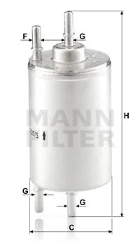 WK 720/5 MANN Топливный фильтр (фото 1)