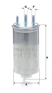 WK 8039 MANN Топливный фильтр (фото 1)