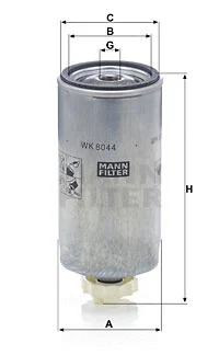 WK 8044 x MANN Топливный фильтр (фото 1)