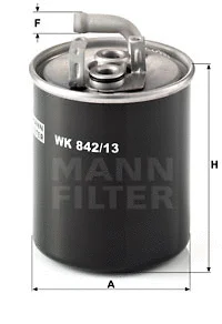 WK 842/13 MANN Топливный фильтр (фото 1)