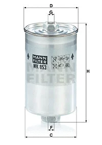 WK 853 MANN Топливный фильтр (фото 1)