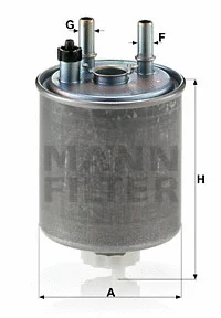 WK 918/1 MANN Топливный фильтр (фото 1)