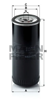WK 962/5 MANN Топливный фильтр (фото 1)