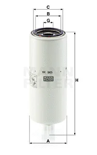 WK 965 x MANN Топливный фильтр (фото 1)
