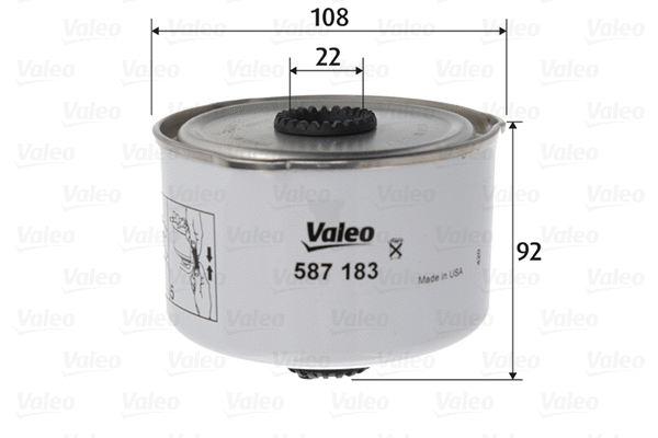 587183 VALEO Топливный фильтр (фото 1)