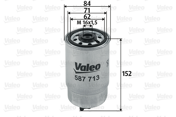 587713 VALEO Топливный фильтр (фото 1)