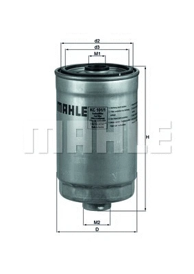 KC 101/1 KNECHT/MAHLE Топливный фильтр (фото 1)