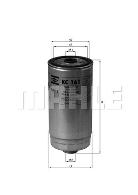 KC 161 KNECHT/MAHLE Топливный фильтр (фото 1)