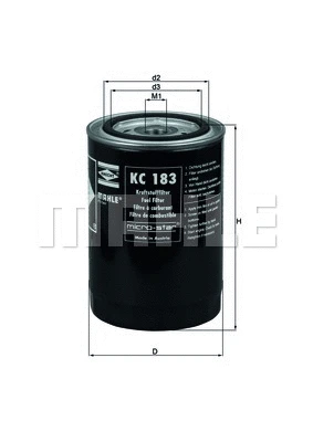 KC 183 KNECHT/MAHLE Топливный фильтр (фото 1)