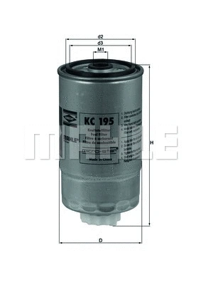 KC 195 KNECHT/MAHLE Топливный фильтр (фото 1)