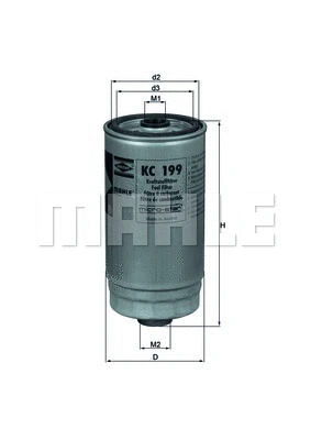 KC 199 KNECHT/MAHLE Топливный фильтр (фото 1)
