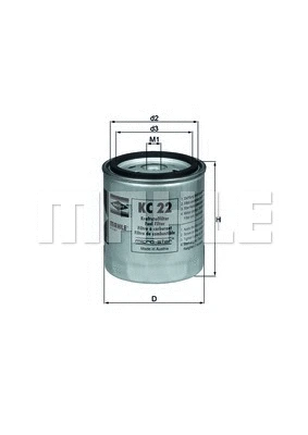KC 22 KNECHT/MAHLE Топливный фильтр (фото 1)