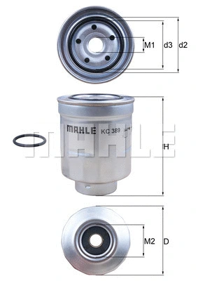 KC 389D KNECHT/MAHLE Топливный фильтр (фото 1)